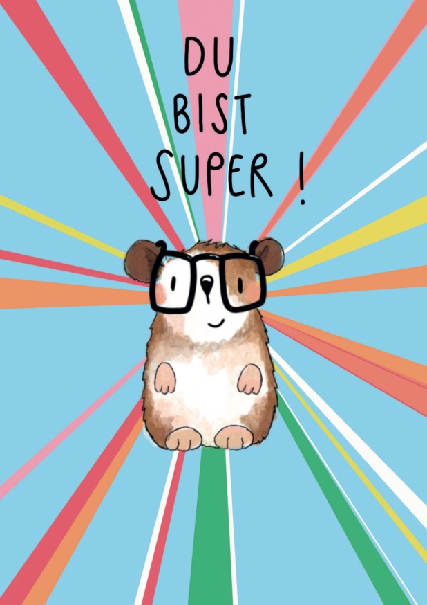 Postkarte - Tabea Güttner - Du bist super Postkarte - Tabea Güttner - Du bist super
