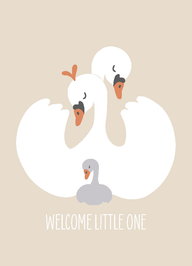 Postcard - Andrea Liesert - WELCOME LITTLE ONE