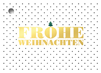 Geschenkanhänger - Minibaum gold