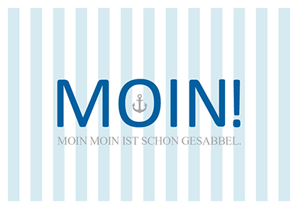 Postkarte - La Card - Moin