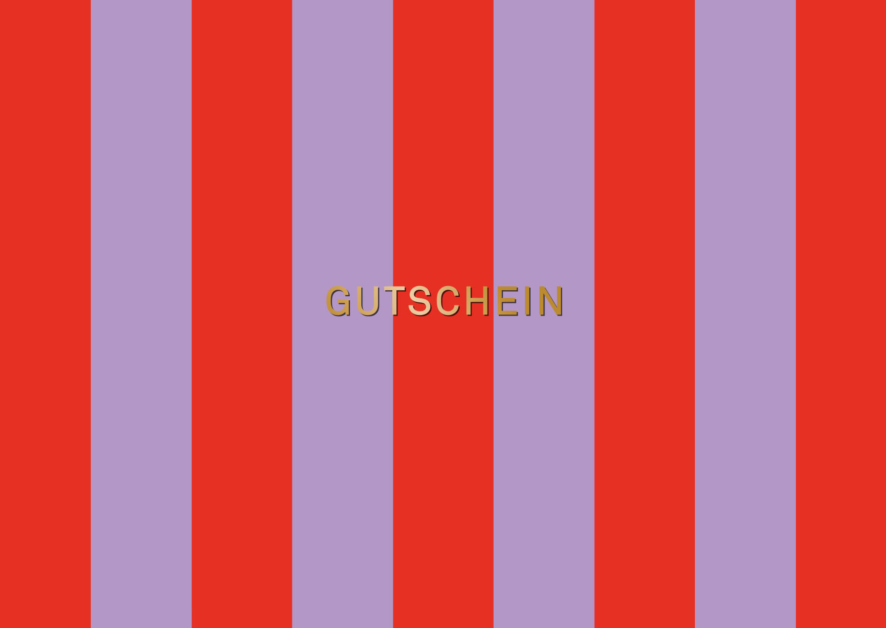 Postkarte - Designfräulein - xmas Gutschein stripes Postkarte - Designfräulein - xmas Gutschein stripes