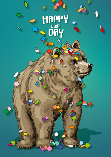 Postkarte - illi - PRANU Happy birthday