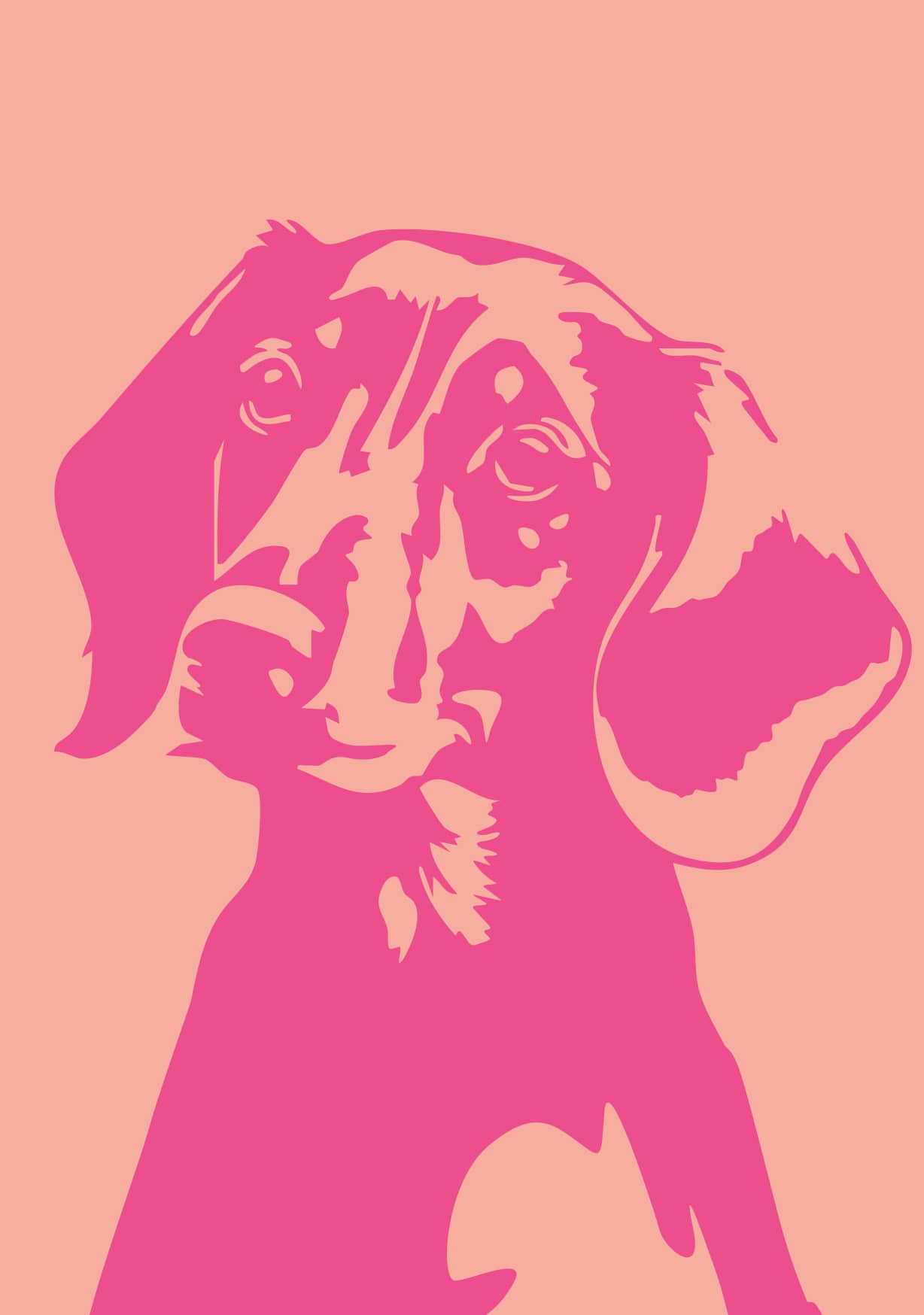 Postcard - Djune - Sausage Dog