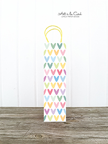 Flaschentüte - Bunte Herzen Flaschentüte - Bunte Herzen