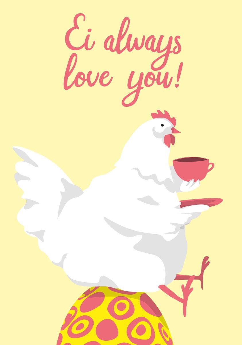 Postcard - luminous - Ei always..