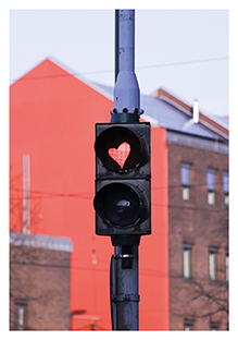 Postkarte - La Card - Traffic lights