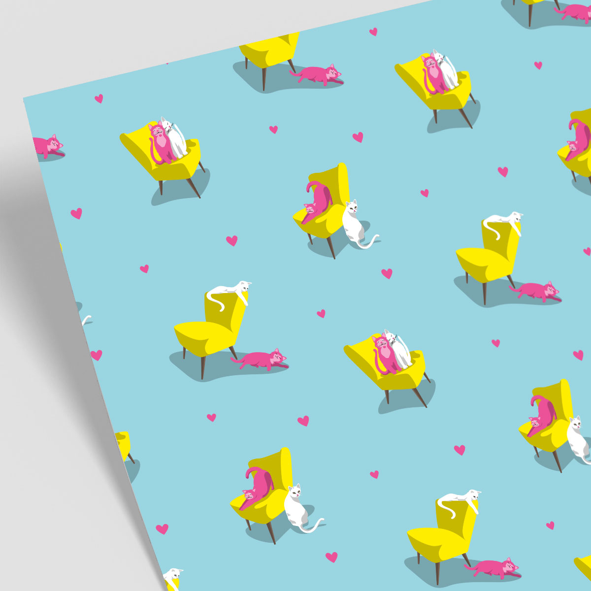 Wrapping paper - Crossover - Cats
