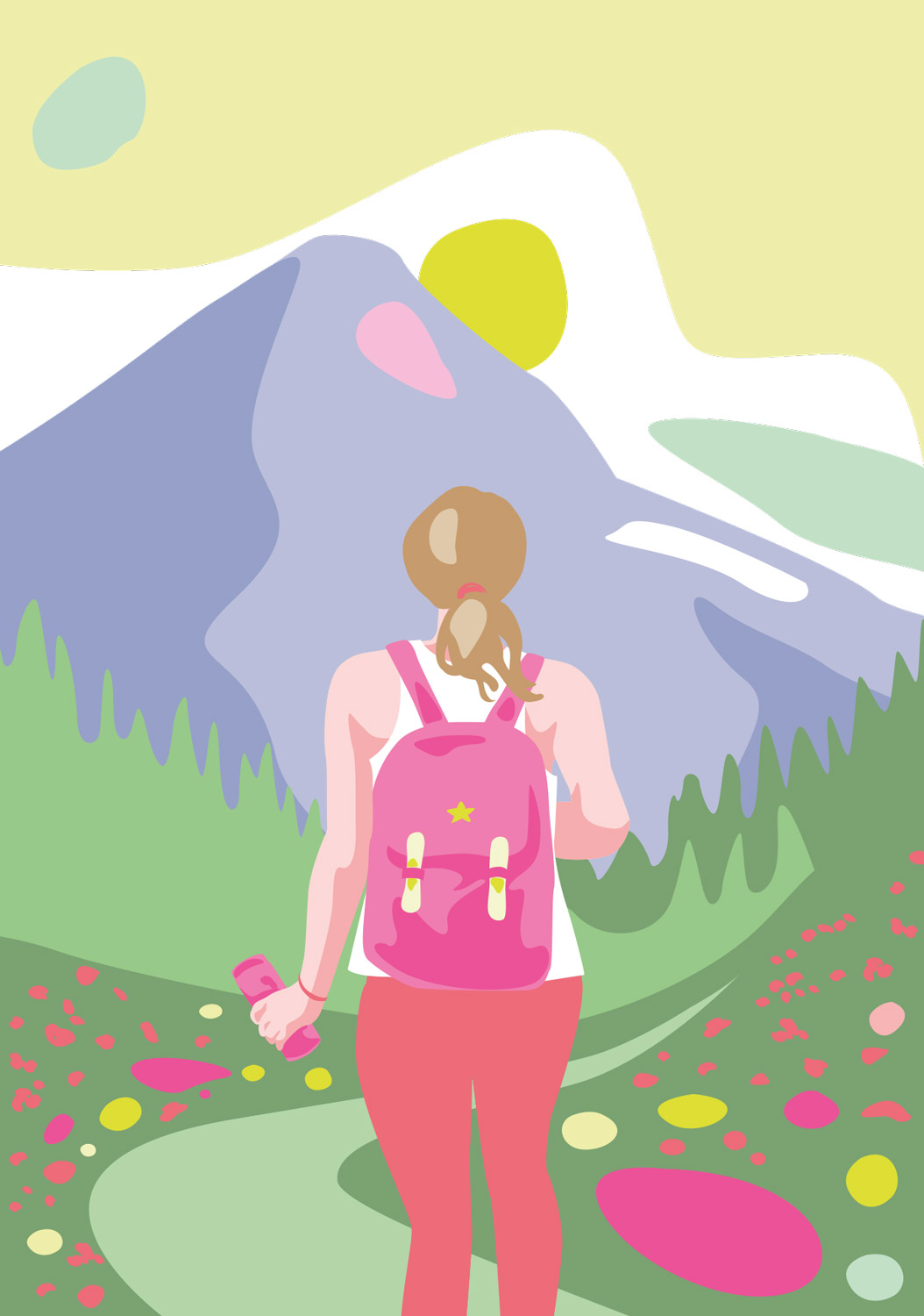 Postkarte - Limoncella - Hiking Girl