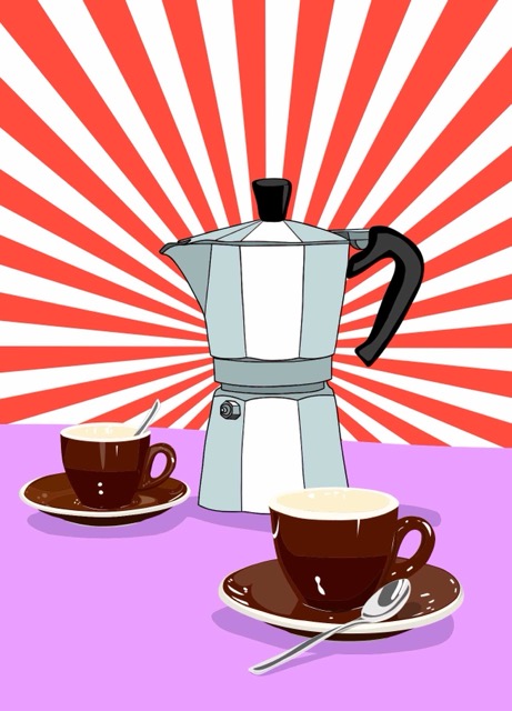 Postkarte - Limo & Mo - espresso Postkarte - Limo & Mo - espresso