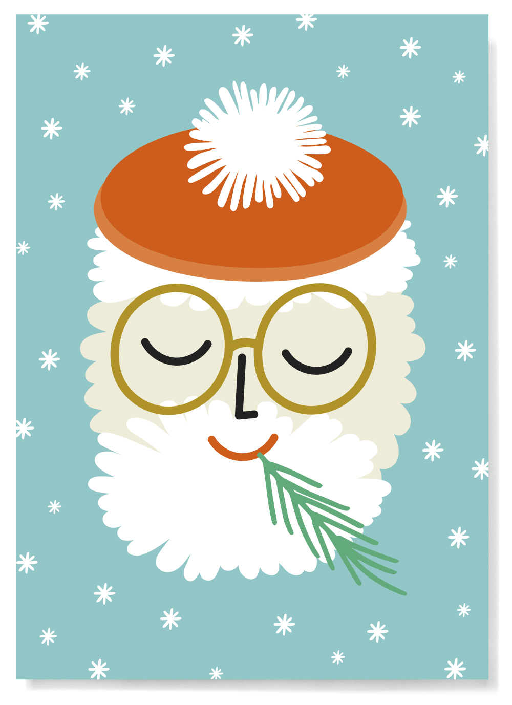 Postcard - familytree - Father Christmas