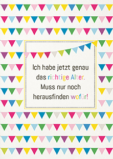 Postkarte - La Card - Richtige Alter