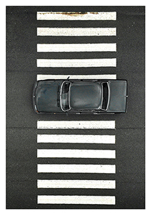 Postkarte - La Card - Pedestrian crossing Postkarte - La Card - Pedestrian crossing
