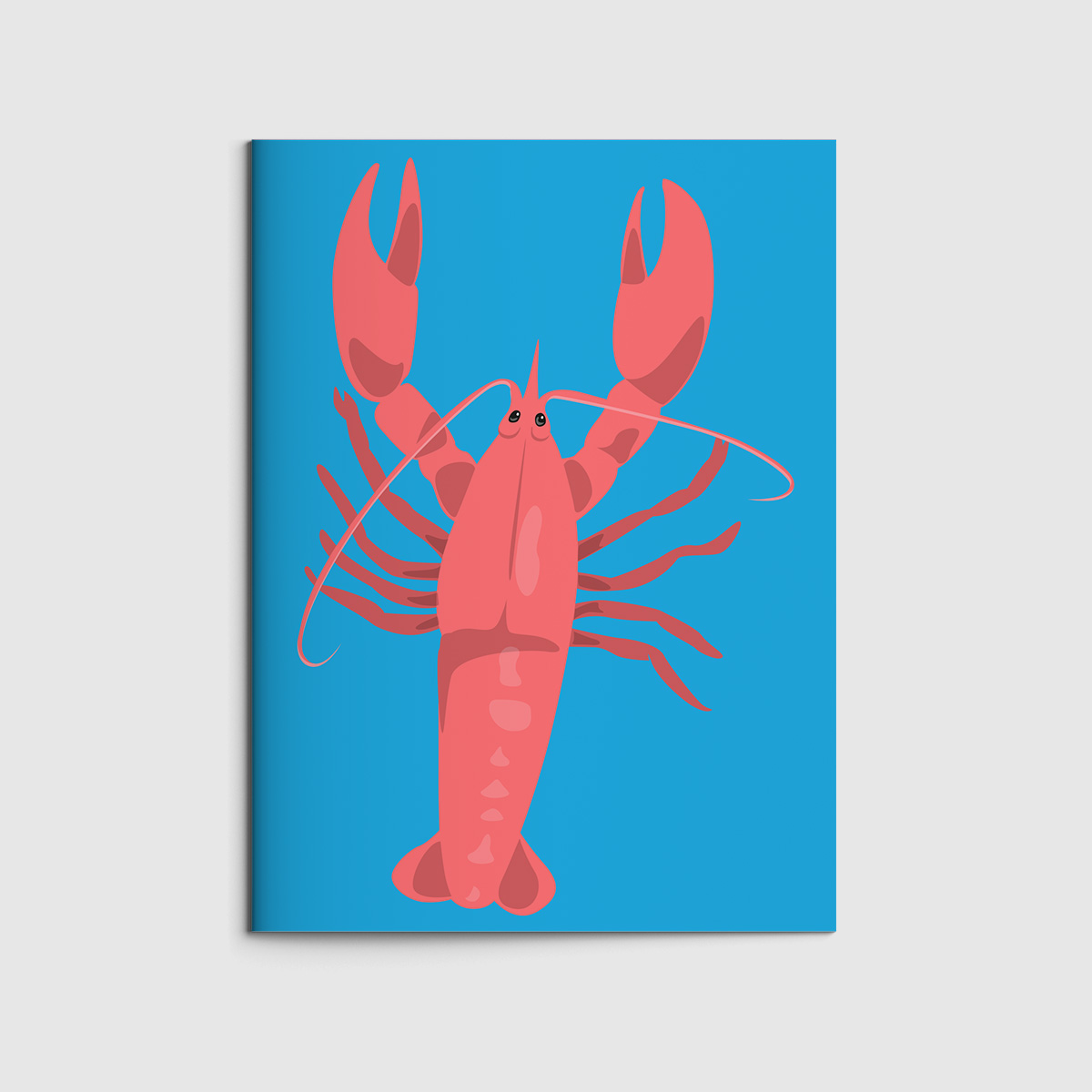 Notizheft A6 - neonstyle - Lobster