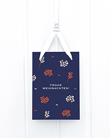 Geschenktüte Midi - Ilex, blau