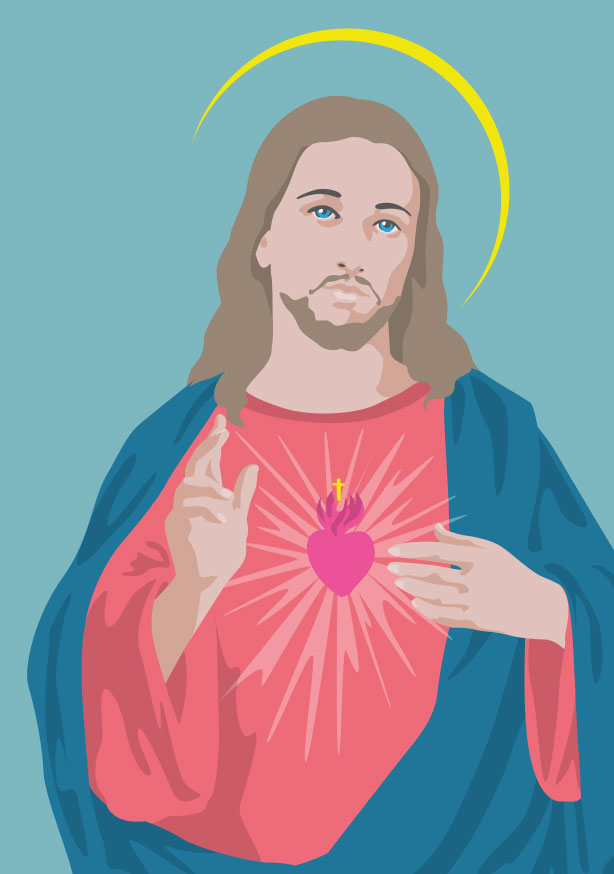 Postcard - luminous - Jesus