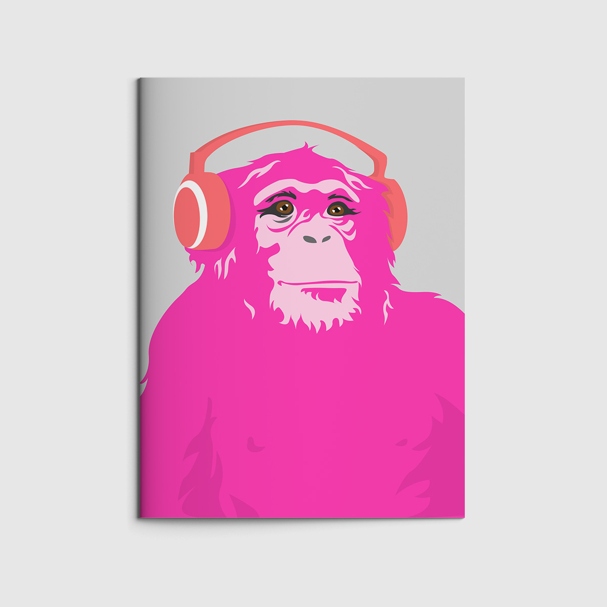 Notizheft A6 - Happiness - Monkey