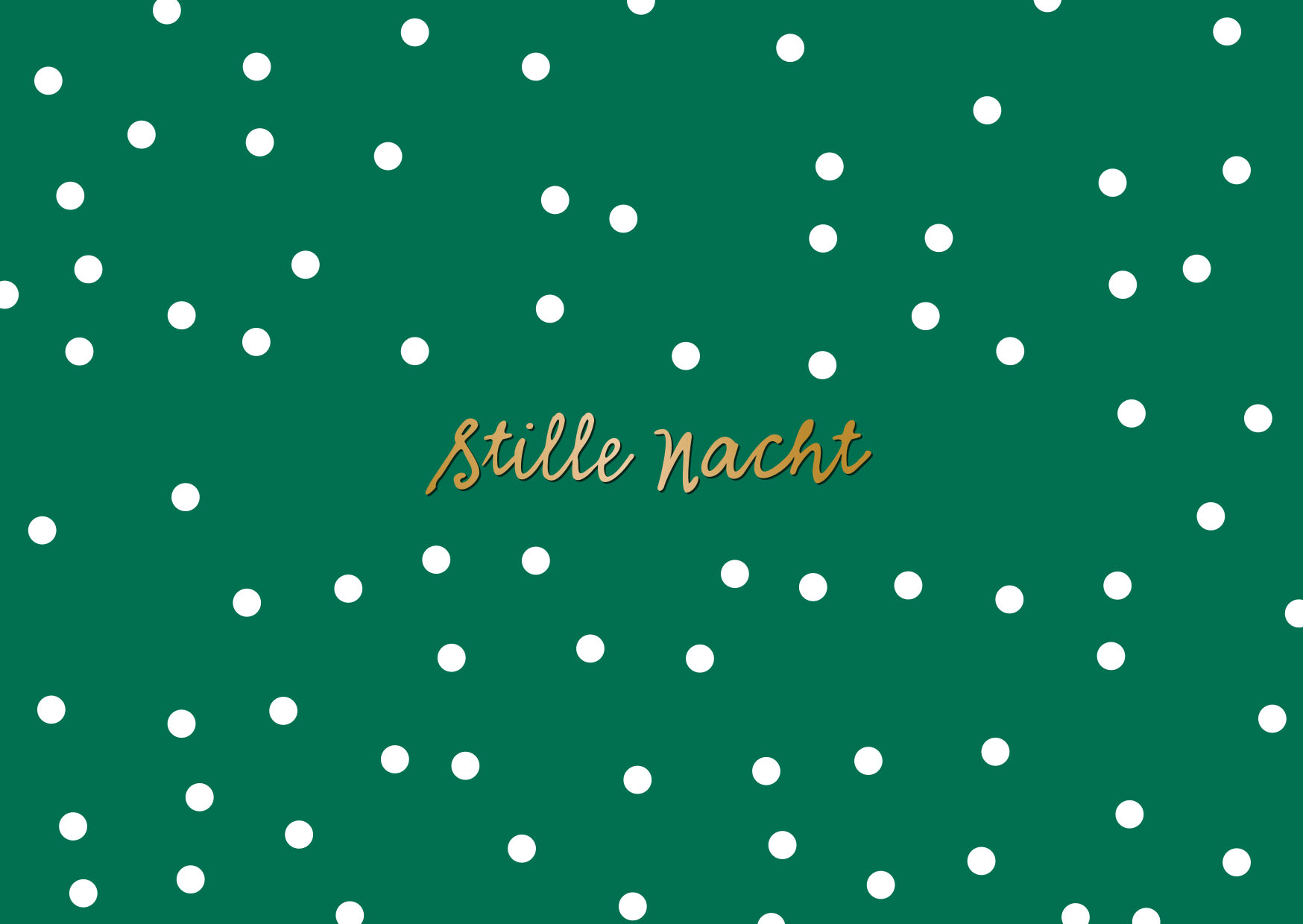 Postkarte - Designfräulein - stille nacht little dots