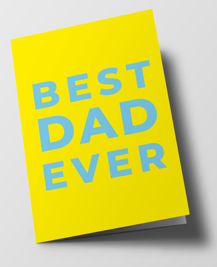 Klappkarte C6 - typestyle - Best Dad ever