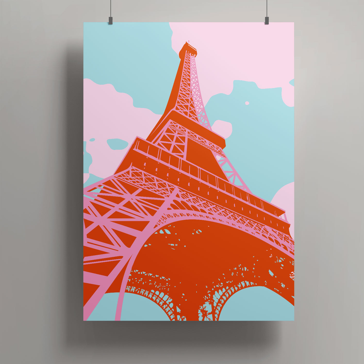 Artprint A3 - Détail de la Tour Eiffel