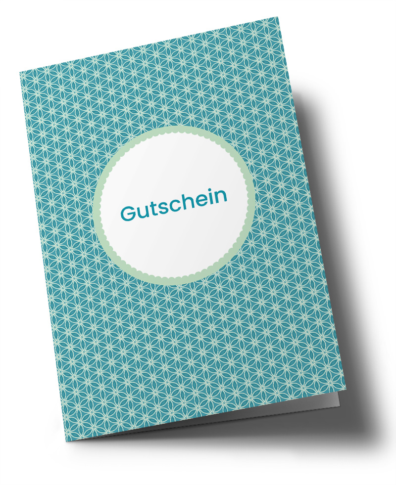 Doublecard C6 - Toni Starck Pattern - Pretty Petrol, Gutschein