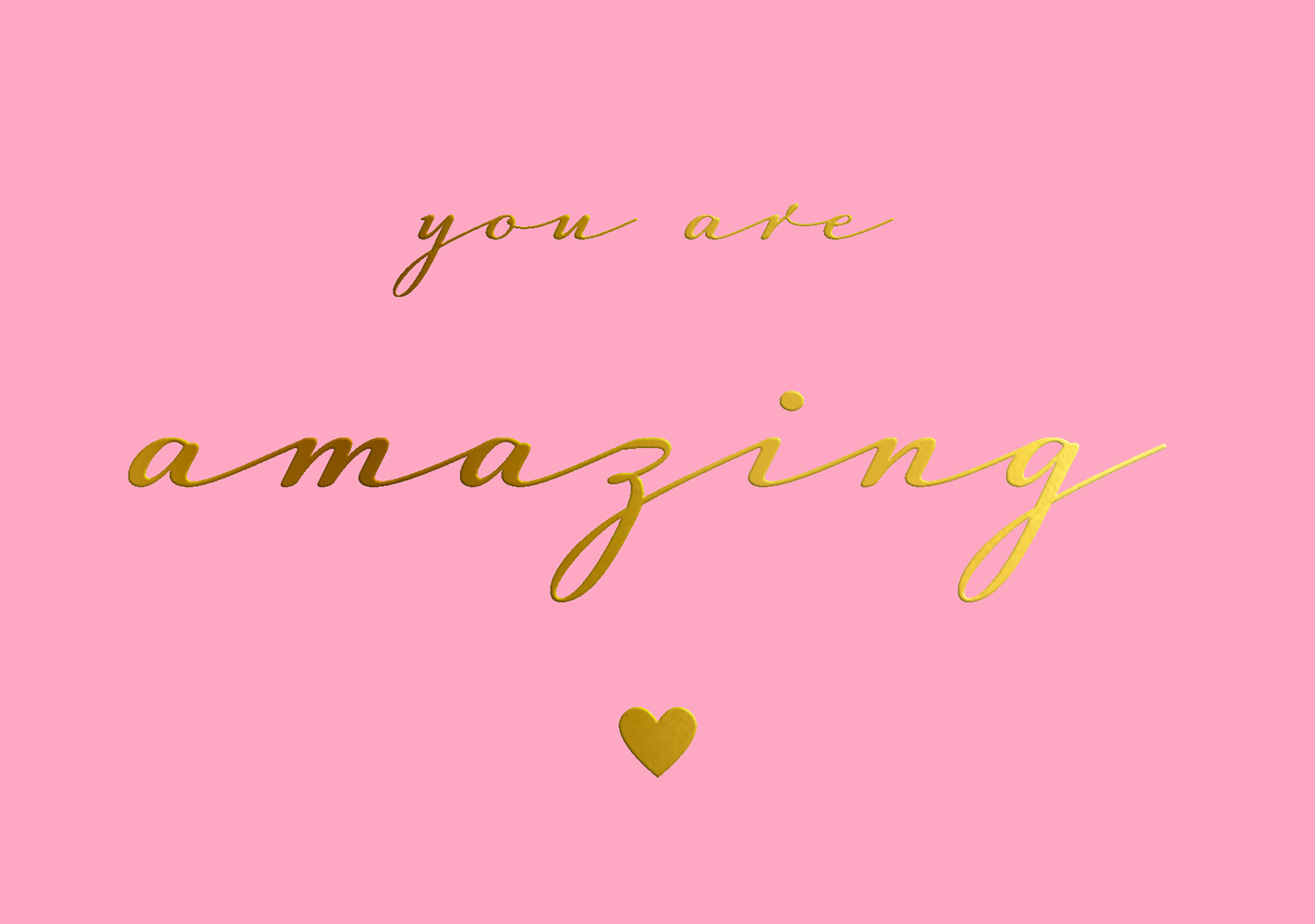 Postkarte - pure - you are amazing