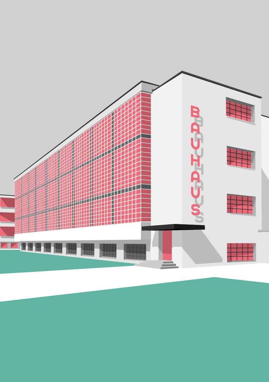 ArtPrint A5 - Monuments - Bauhaus Dessau ArtPrint A5 - Monuments - Bauhaus Dessau
