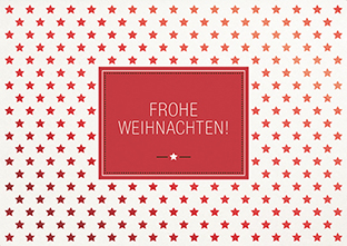 Postkarte - La Card - Sternchen, rot