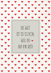 Postkarte - La Card - Die Welt ist schön