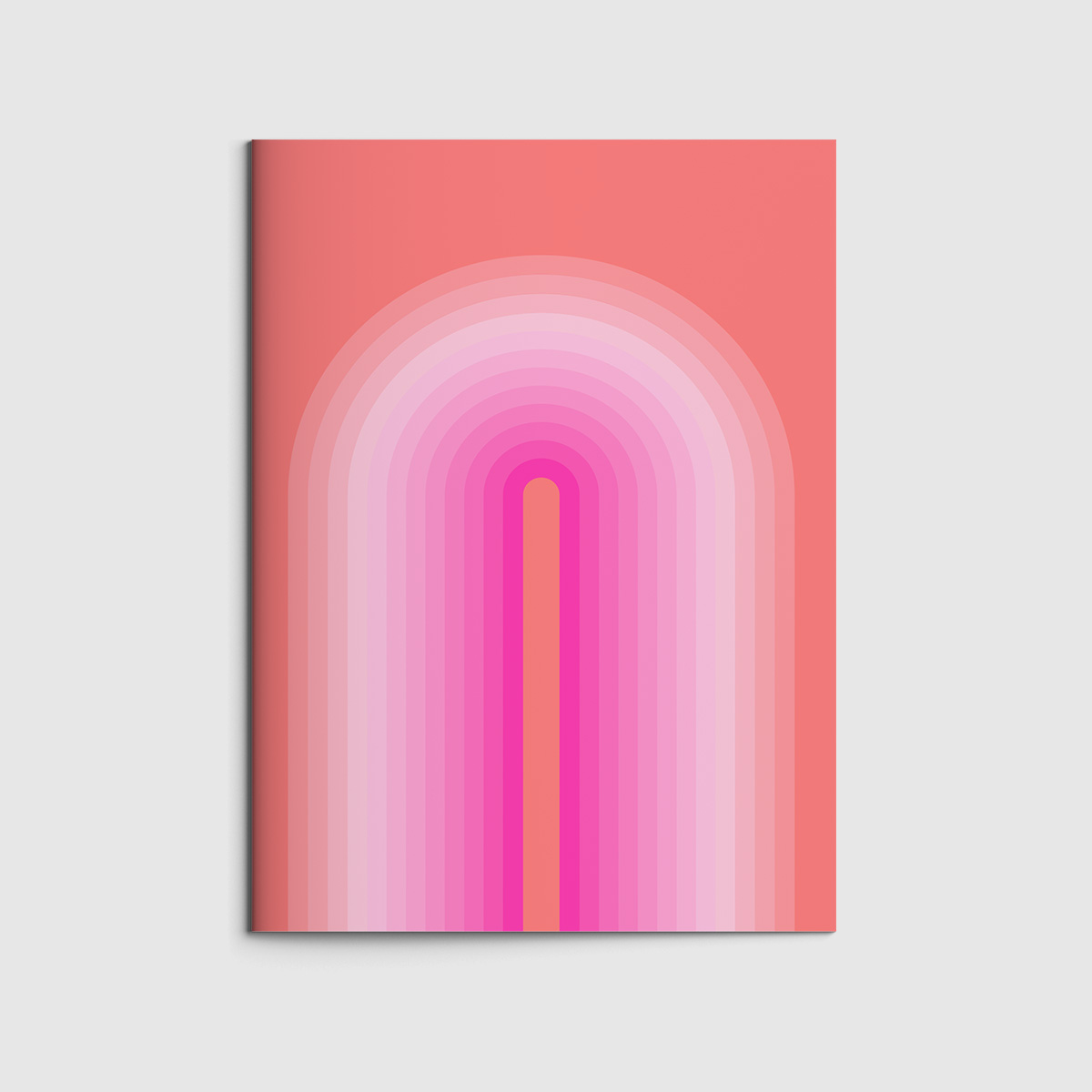 Heft A6 - Museum Art - Pink rainbow