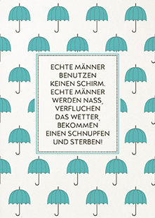 Postkarte - La Card - Regenschirm Postkarte - La Card - Regenschirm