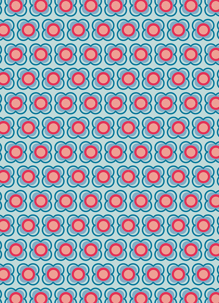 Geschenkpapier - toni starck pattern - Azur Coral