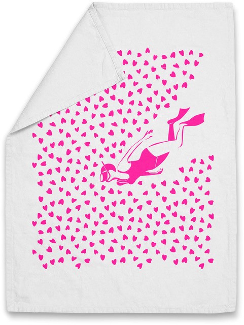 Tea towel - Sea of Hearts