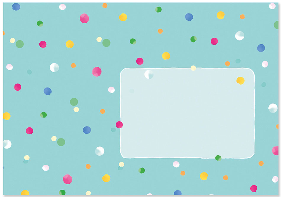 Envelope - m-illu Funny friends - Dots on blue Envelope - m-illu Funny friends - Dots on blue