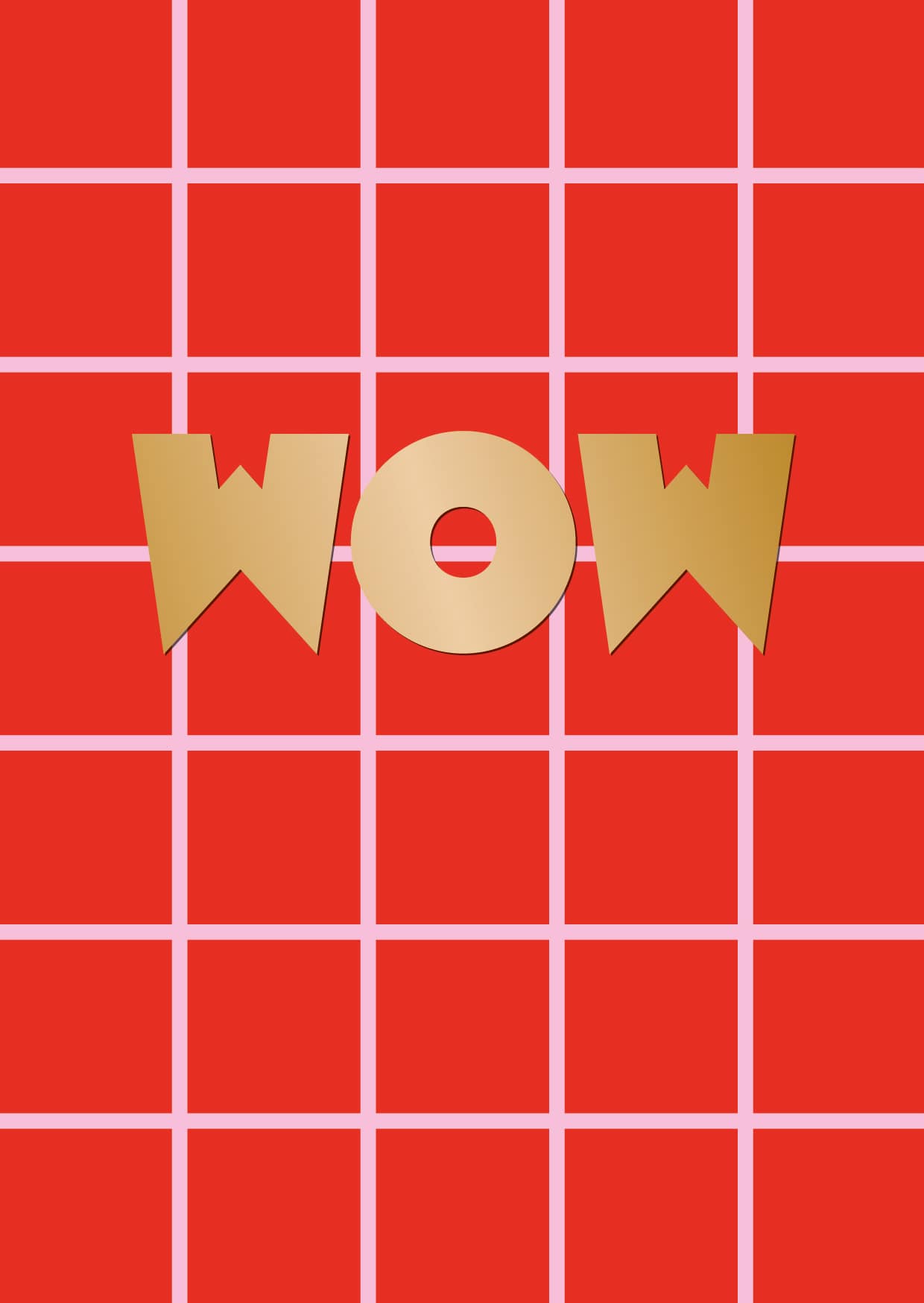 Postkarte - Designfräulein - OroLumi - WOW