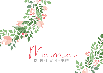 Klappkarte C6 - La Card - Mama, wunderbar