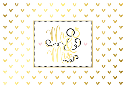 Klappkarte C6 - La Card - Mr. & Mrs.
