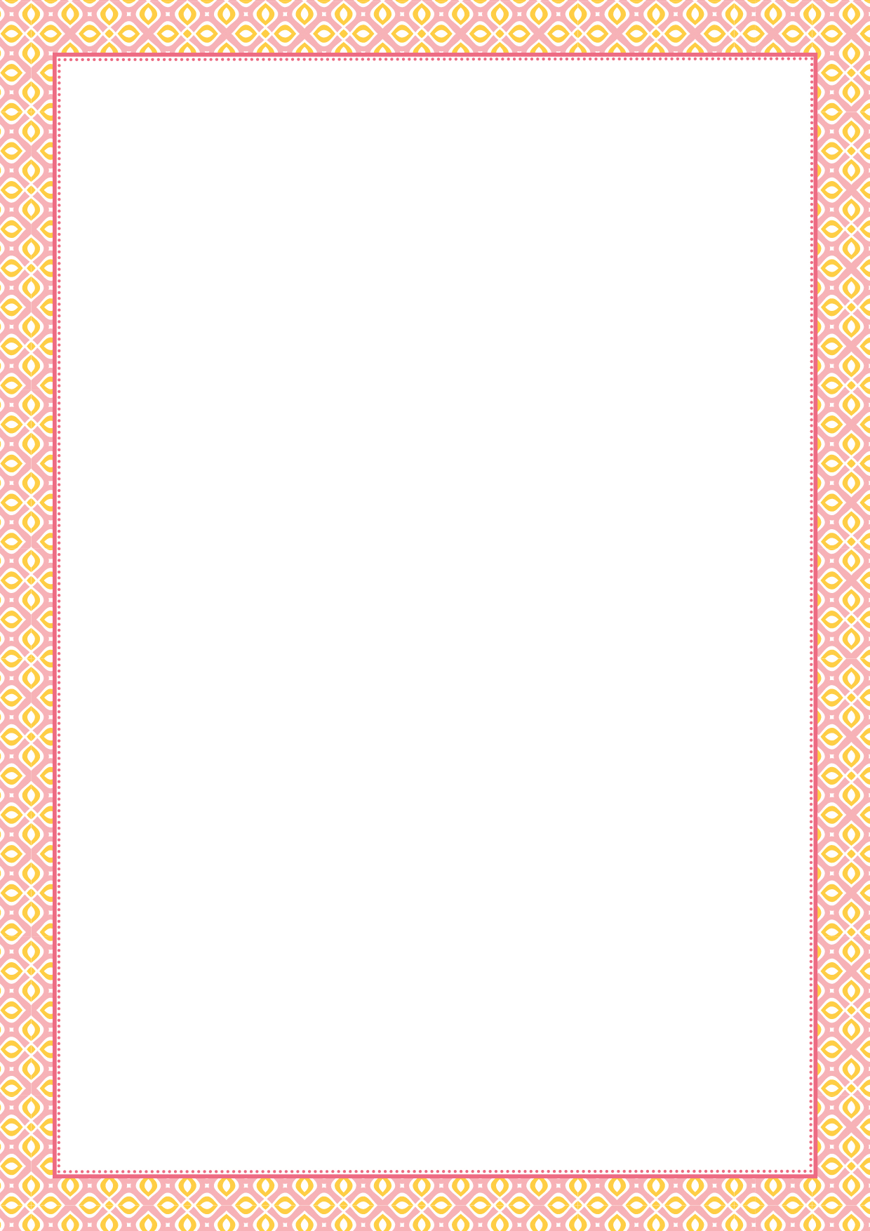 Notepad A4 - Toni Starck Pattern - Buttercreme Rosy