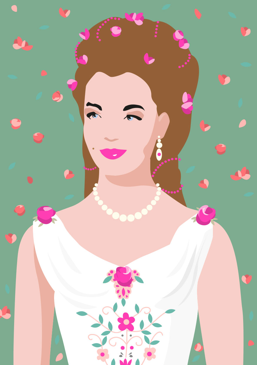 ArtPrint A5 - pop art new generation - Empress of Austria 4 ArtPrint A5 - pop art new generation - Empress of Austria 4