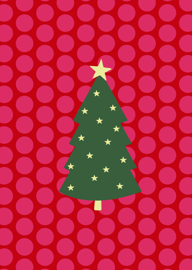 Postkarte - andrea liesert - Weihnachtsbaum