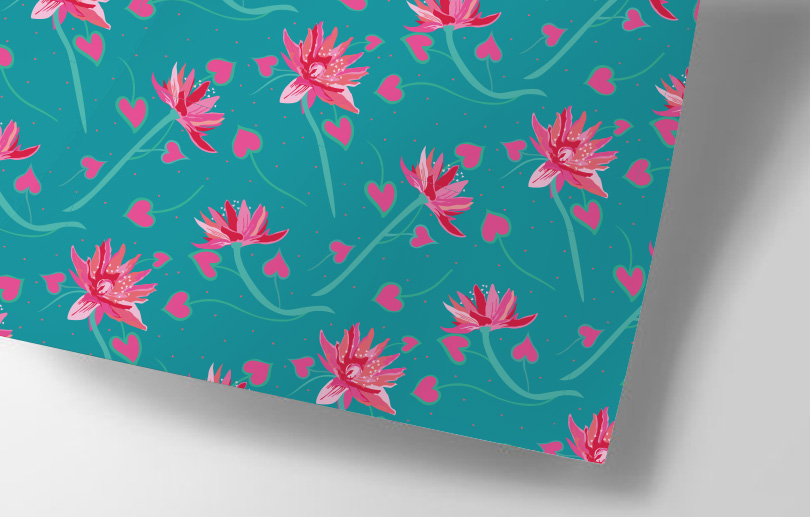 Wrapping paper - happiness - Pink Dahlia Wrapping paper - happiness - Pink Dahlia