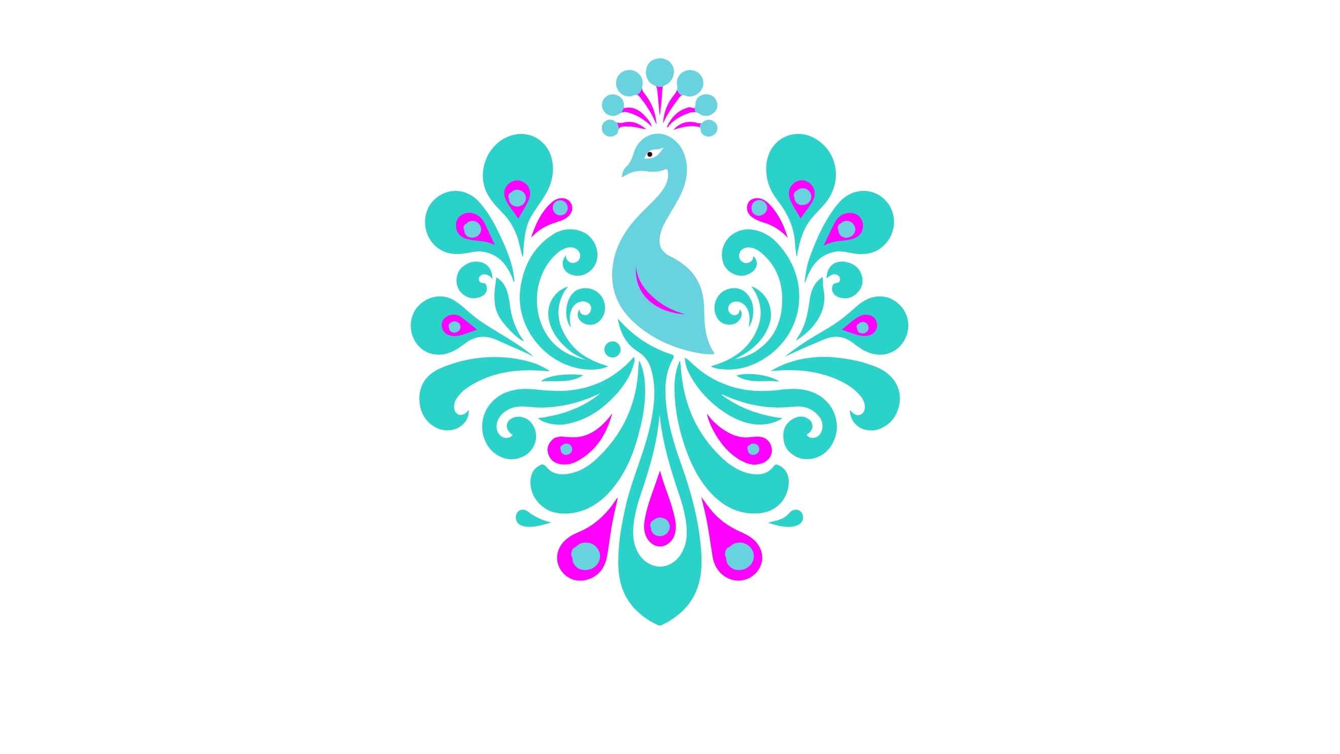 Bügelbild - peacock