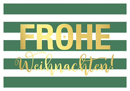 Postkarte - La Card - Weihnachten, green