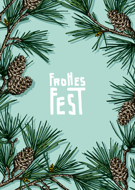 Postkarte - illi - Peteo Frohes Fest