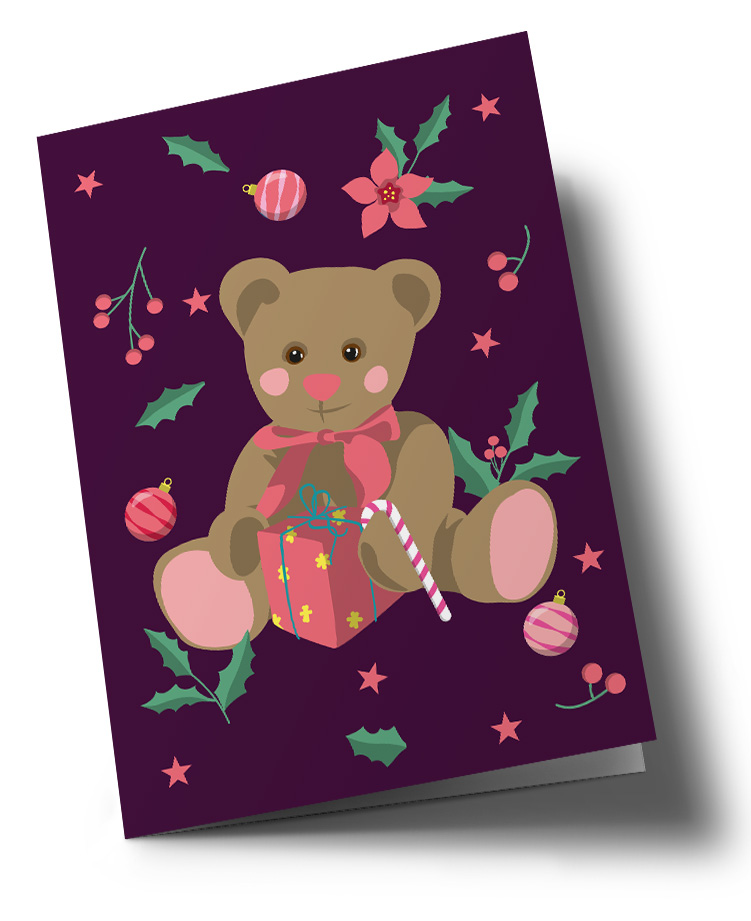 Doublecard C6 - happiness - Teddy Doublecard C6 - happiness - Teddy