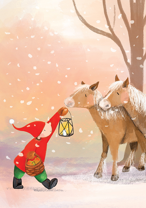 Postcard - Tabea Güttner - Elf Horse