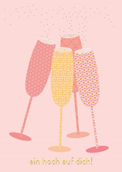 Postcard - Toni Starck - ein hoch auf dich