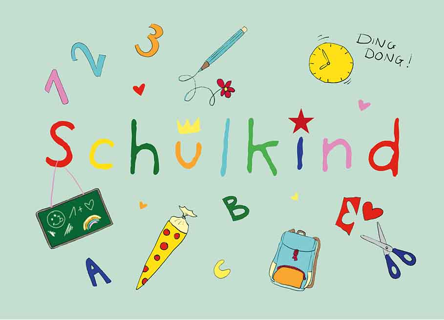 *PK - m-illu - Schulkind bunt