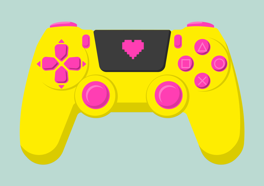 Postkarte - Design Classics - game controller Postkarte - Design Classics - game controller