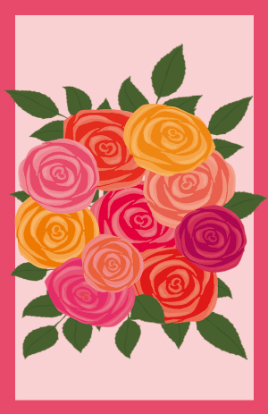 Minicard - Toni Starck - Bouquet of roses Minicard - Toni Starck - Bouquet of roses
