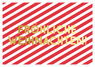 Postkarte - La Card - Fröhlich rot gestreift Postkarte - La Card - Fröhlich rot gestreift